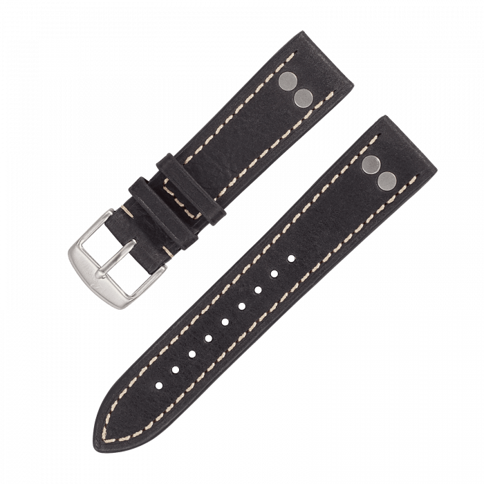 Watch Straps Pilot strap black XL 20 mm