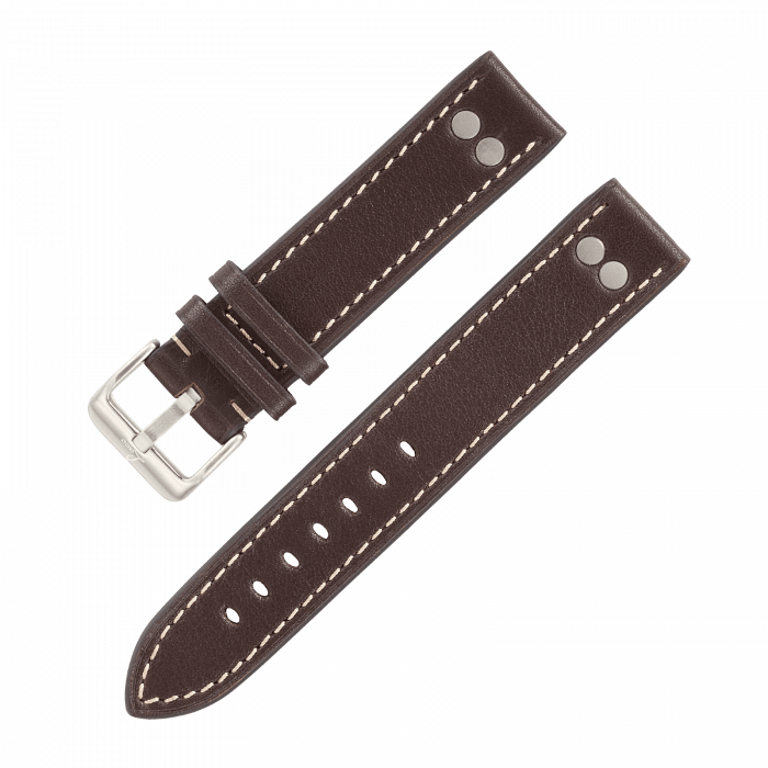 Watch Straps Pilot strap darkbrown 22 mm